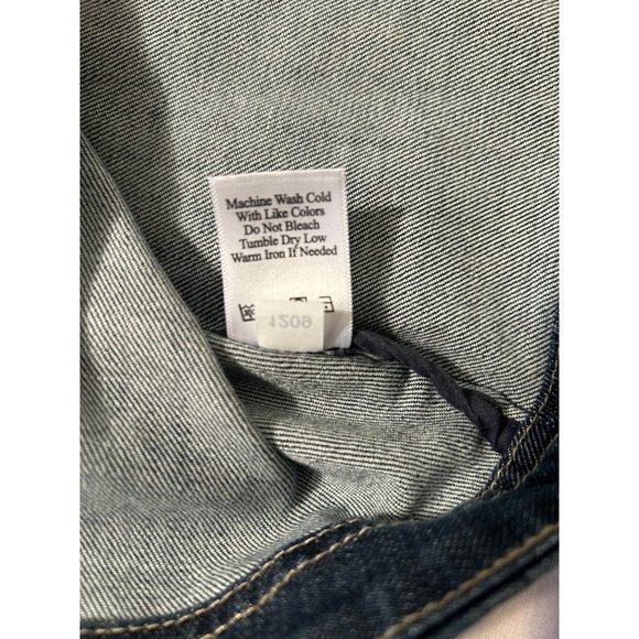 Women's Coldwater Creek‎ Denim Blue Collared Jean Jacket 3/4 Sleeves 18W - Picture 12 of 12